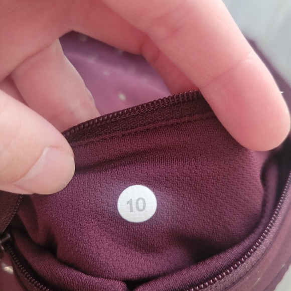 Lululemon Pace Rival CropNight Fall Bordeaux Drama Gold / Bordeaux Drama… - Picture 12 of 12